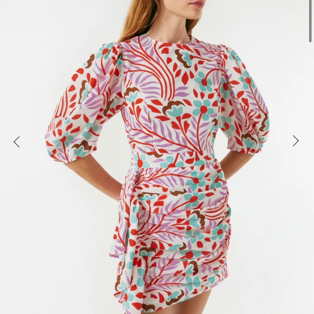 RHODE Pia dress in Lago Vine
